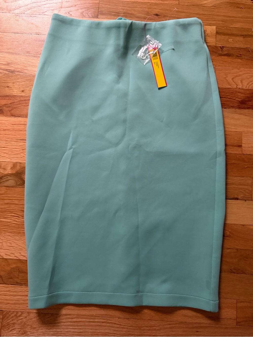 Catherine Malandrino Turquoise Full Back Zip Stretch Pencil Skirt
